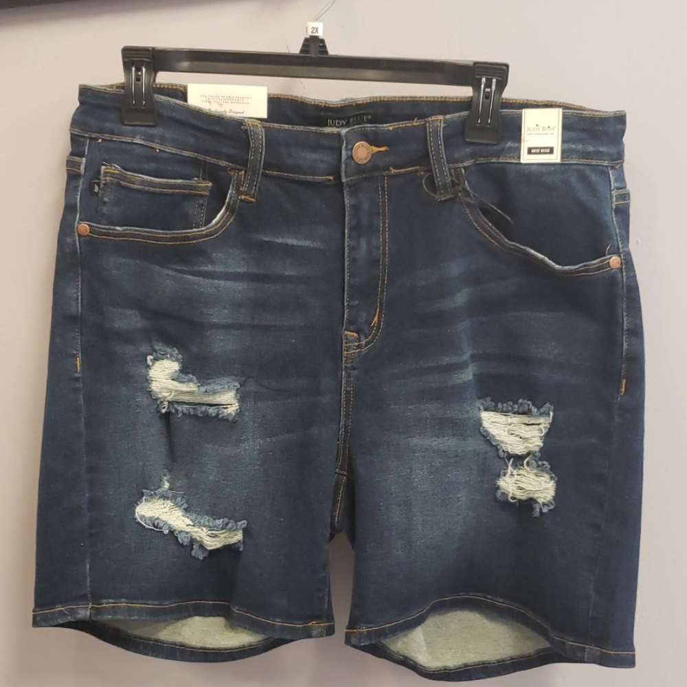 Judy Blue Dark Wash Shorts